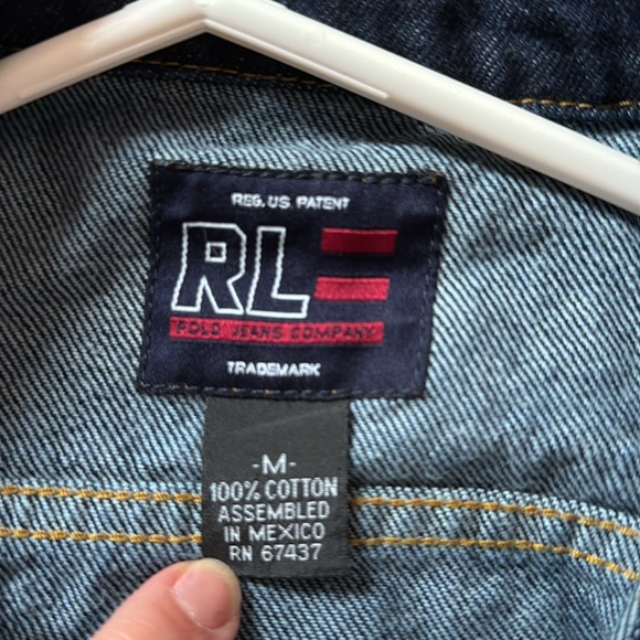 Ralph Lauren jeans co denim jacket with logo patch - Picture 3 of 5
